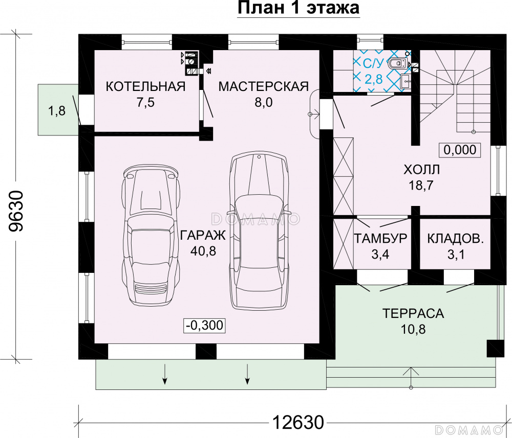 Дом 6 6 С Гаражом Фото