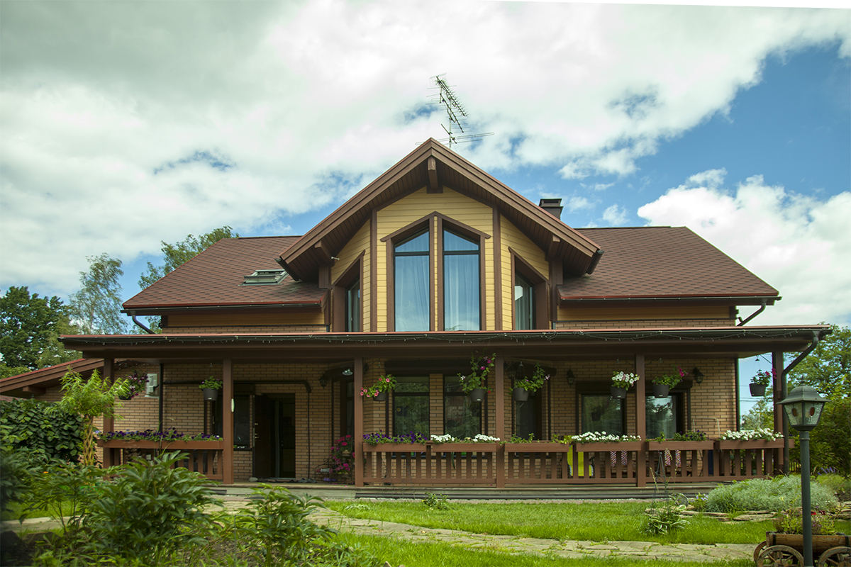 Каркасный дом в Гулькевичей экстерьер Каркасный дом в Гулькевичей экстерьер