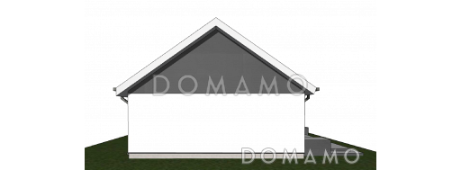 Проект комфортного одноэтажного дома из кирпича с четырьмя спальнями / Фасад 4