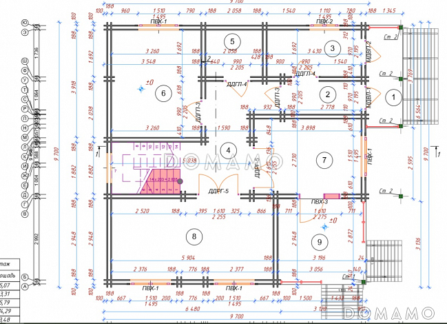 Усмань 152 / План 1 этажа Усмань 152 / План 1 этажа