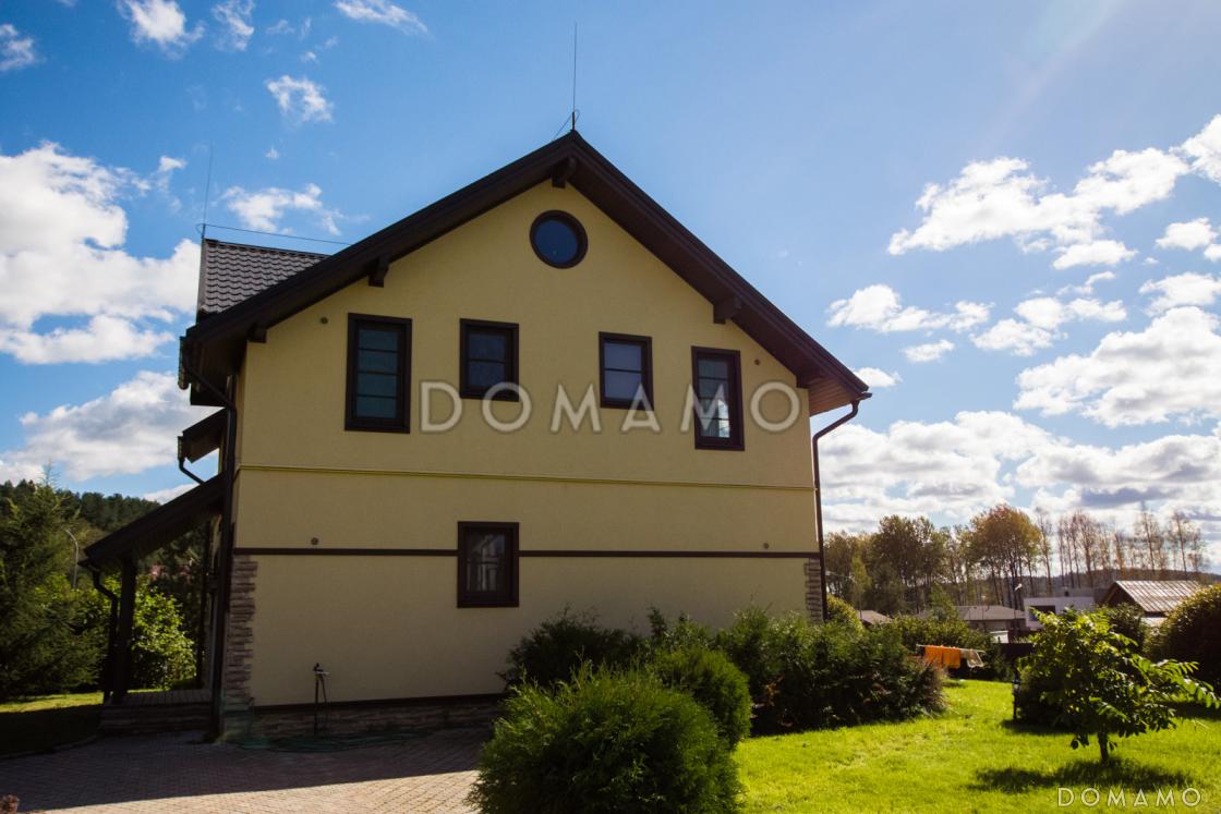 Проект каркасного дома с эркером и спальней на первом этаже / 17