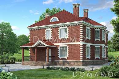 Проект дома из пенобетона без гаража