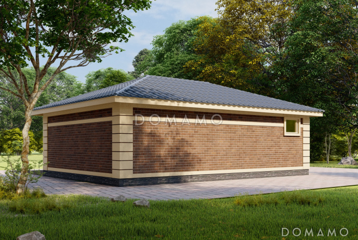 Проект каркасного гаража на два машиноместа