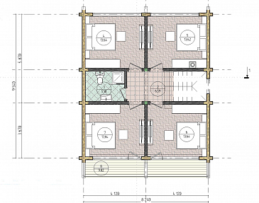 ГРИНВУД 150 / План мансардного этажа ГРИНВУД 150 / План мансардного этажа