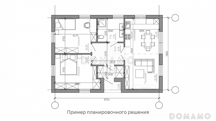Спектр 85 / План 1 этажа