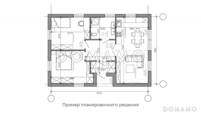 Спектр 85 / План 1 этажа