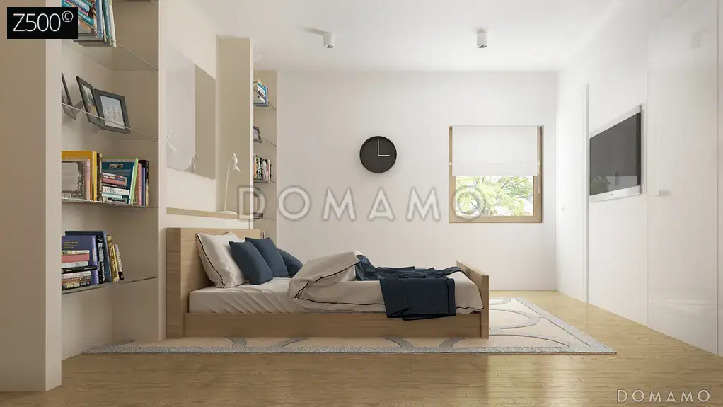 Проект одноэтажного кирпичного дома с гаражом на 2 автомобиля и подвалом / 21