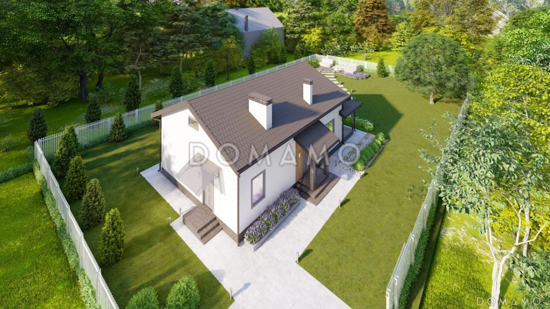 Проект мансардного дома с большим спортзалом / 3