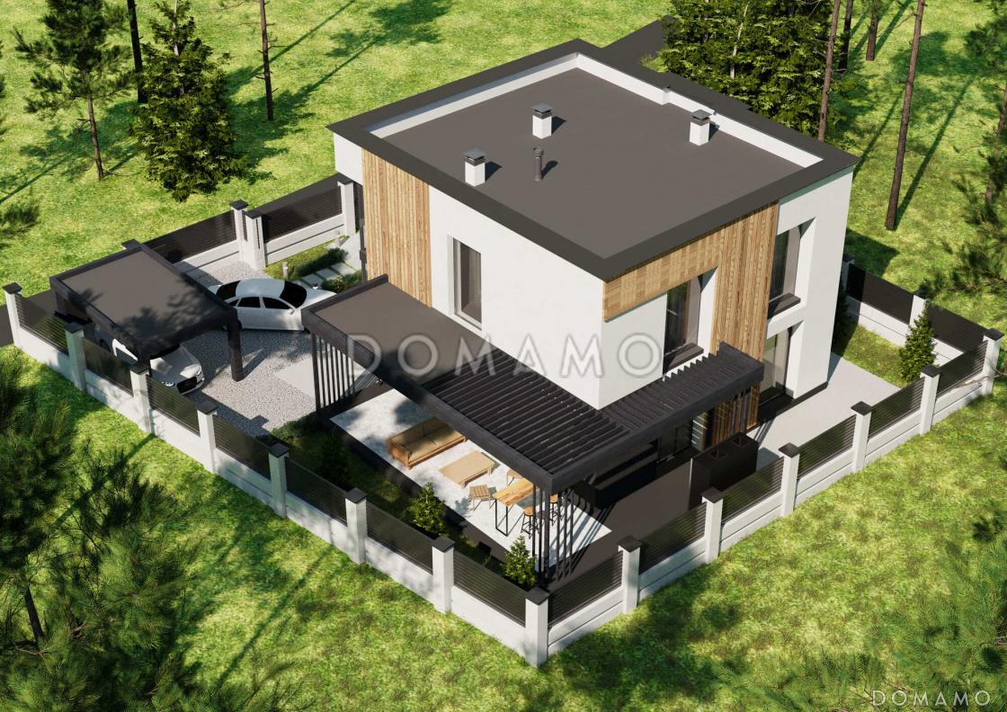 Проект каркасного двухэтажного дома с 4 спальнями и кабинетом / 5