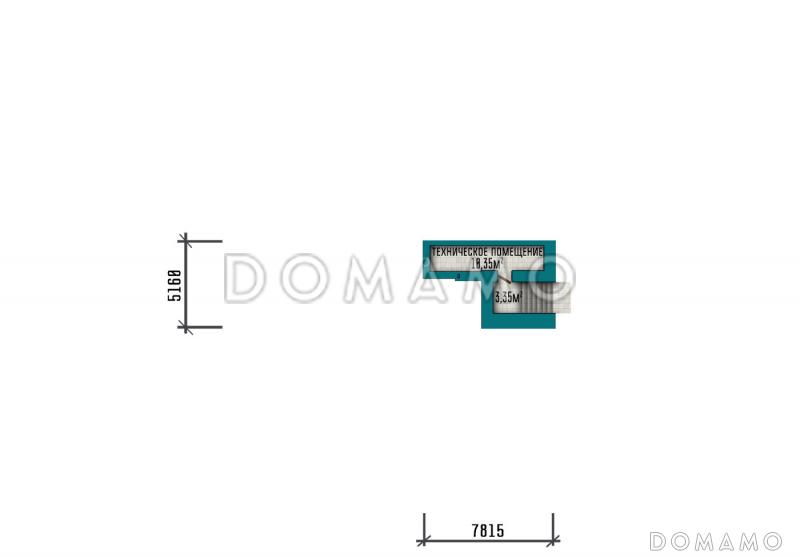 Проект современного особняка с бассейном, бильярдной и открытыми балконами на третьем этаже / План подвала