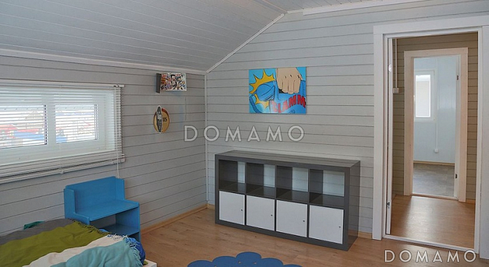 Проект дома из клееного бруса с просторными комнатами Проект дома из клееного бруса с просторными комнатами