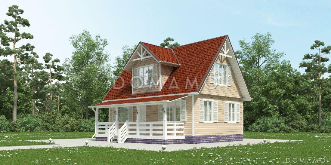 Проект двухэтажного дома 6х9 из бруса / 3