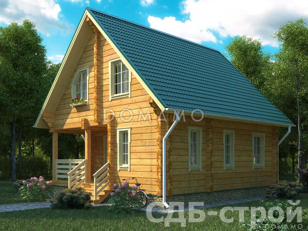 Дом из профилированного бруса ДПБ10 / 2