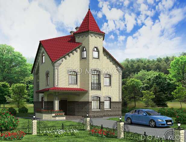 Проект готического коттеджа Проект готического коттеджа