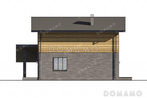 Проект двухэтажного дома с гаражом / Фасад 2