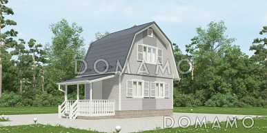 Проект маленького дома из клееного бруса