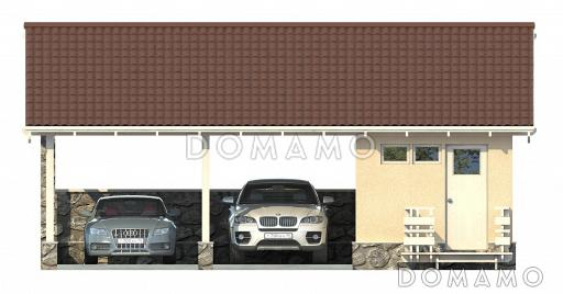 Проект гаражно-хозяйственного комплекса / Фасад 2