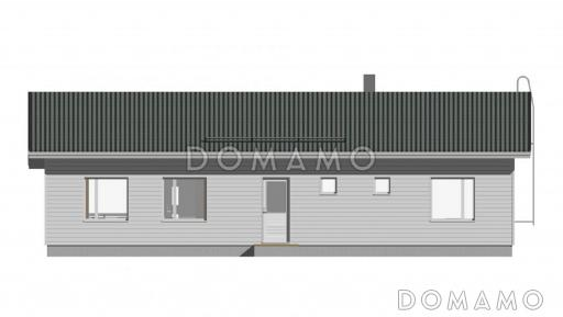 Проект каркасного дома 14х9 / Фасад 2