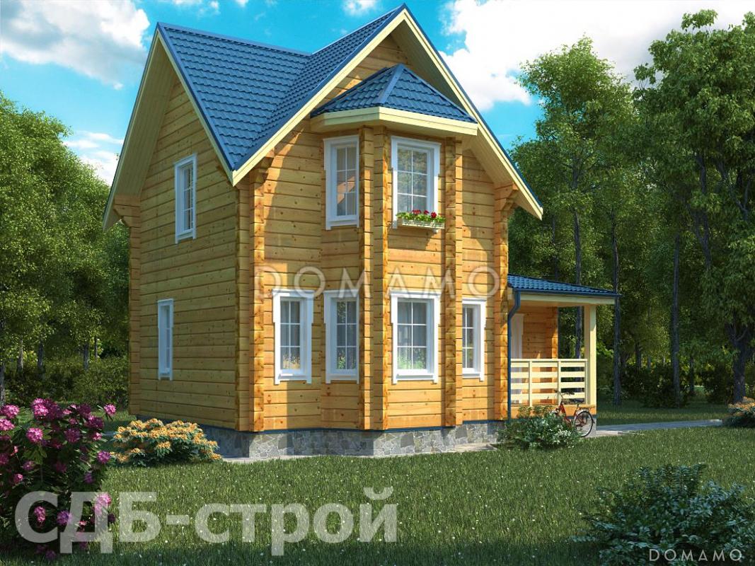 Дом из профилированного бруса ДПБ5 / 2