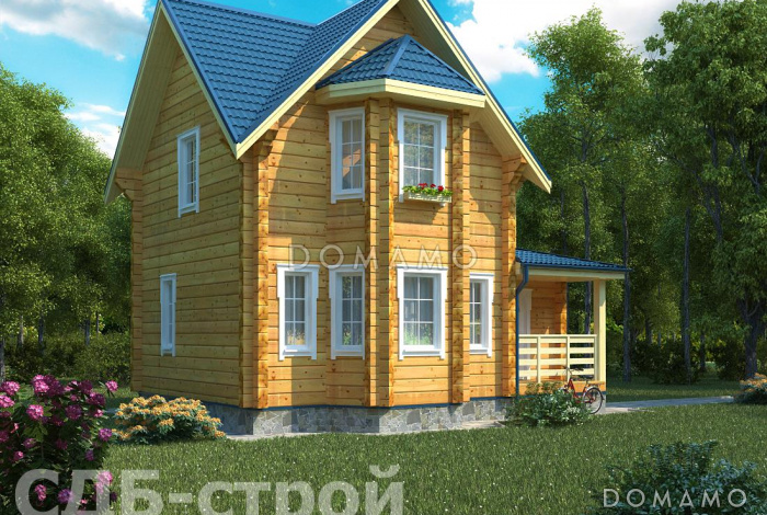 Дом из профилированного бруса ДПБ5 Дом из профилированного бруса ДПБ5