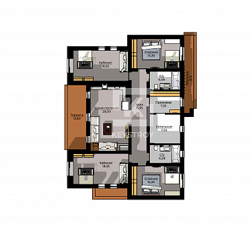 КейСтрой-242 / План 1 этажа
