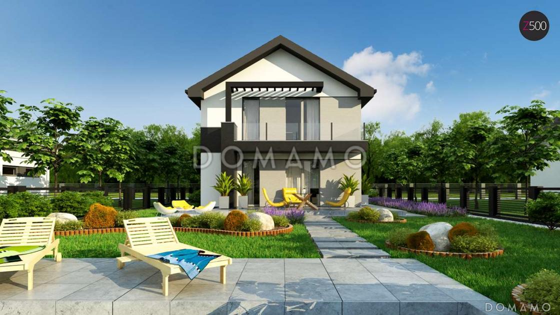 Проект компактного двухэтажного дома из газобетона современного дизайна / 6