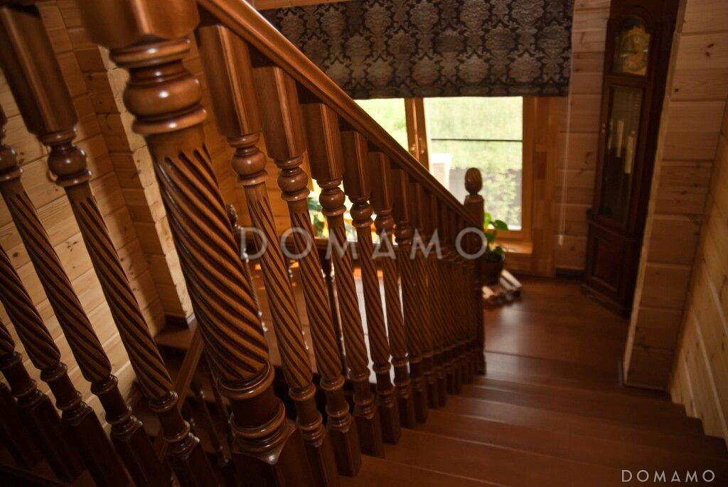 Проект двухэтажного дома из клееного бруса с бассейном и сауной на первом этаже / 15