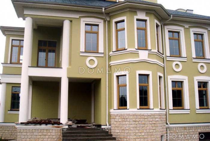 Проект изящного и просторного коттеджа Проект изящного и просторного коттеджа