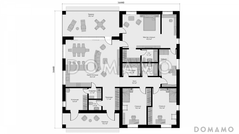 KVADRA L / План 1 этажа