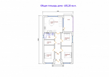 Проект 301 / План 1 этажа
