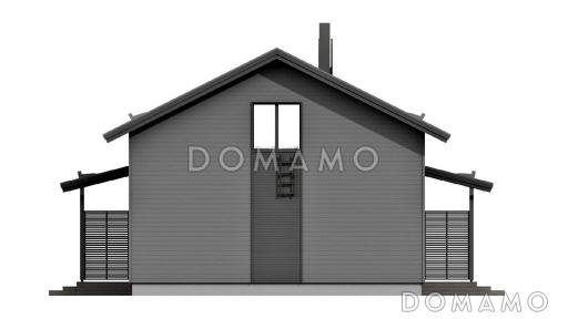 М-162.1 одноэтажный с мансардой / Фасад 1