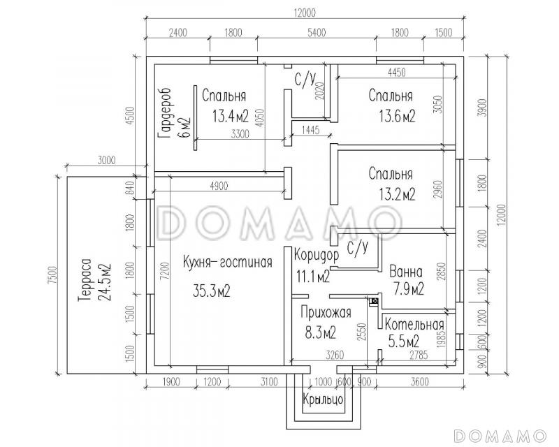 КП-003 / План 1 этажа