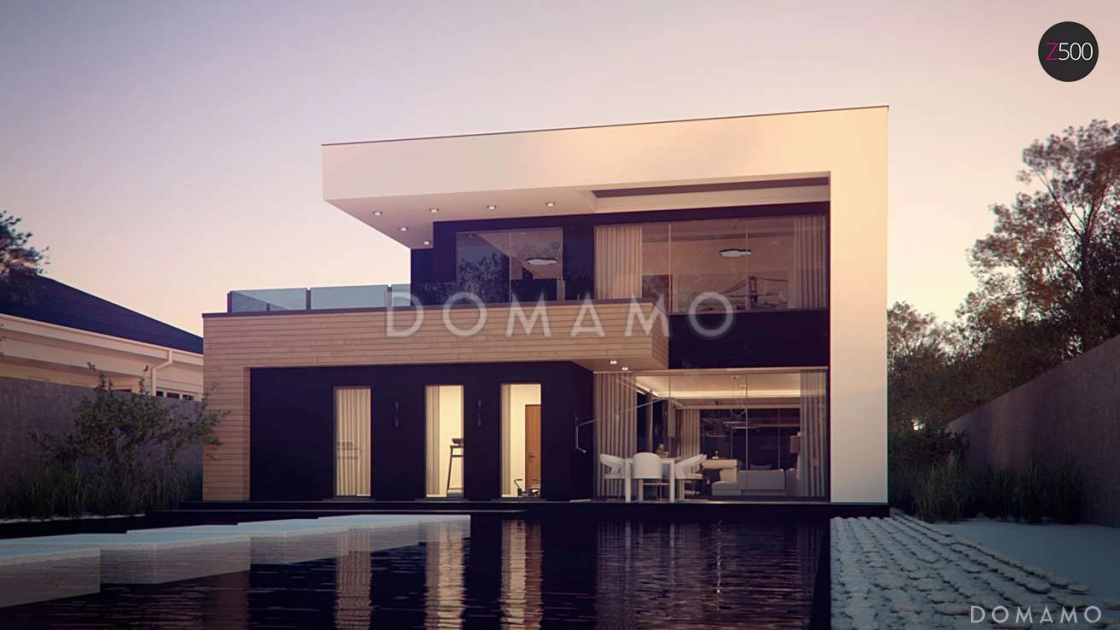 Проект дома из газобетона с 4 спальнями и большой гостиной, адаптированный для сейсмозоны / 6