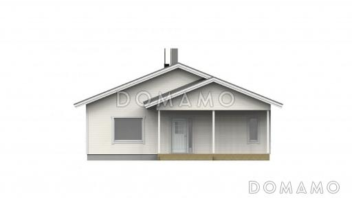 Проект одноэтажного каркасного дома / Фасад 1