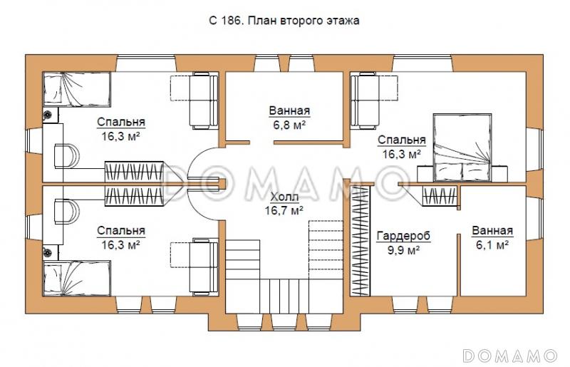 С-186-2 / План 2 этажа