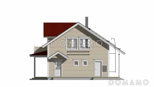 М-211 дом одноэтажный с мансардой / Фасад 1