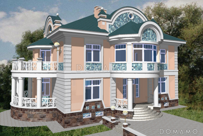 Проект коттеджа с просторной двусветной гостиной Проект коттеджа с просторной двусветной гостиной