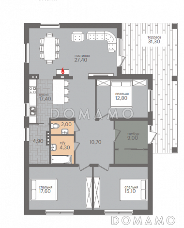 Горки-2 / План 1 этажа