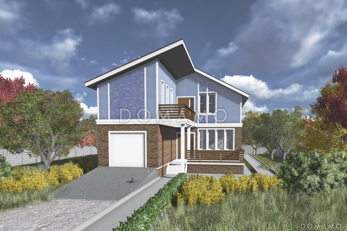 Проект двухэтажного коттеджа с гаражом / 6