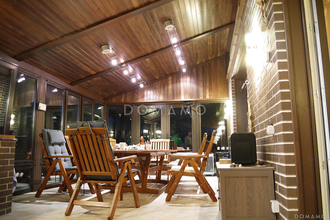 Проект каркасного дома с цокольным этажом и небольшим бассейном / 58