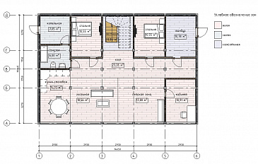 Проект фахверкого дома 224D2 / План 1 этажа