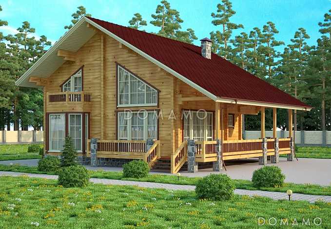 Проект дома с тремя спальнями на мансардном этаже Проект дома с тремя спальнями на мансардном этаже