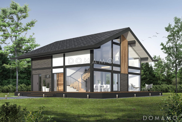 Проект Фахверкого дома 138D1