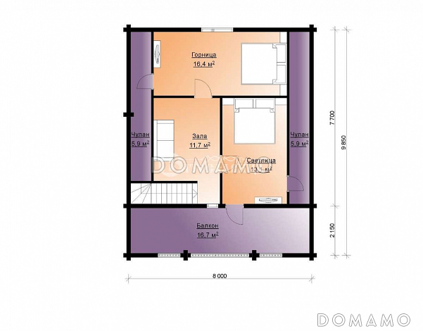 Иваново / План мансардного этажа Иваново / План мансардного этажа