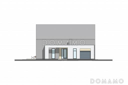 Проект дома в стиле барнхаус с гаражом, спортзалом и тремя спальнями / Фасад 2