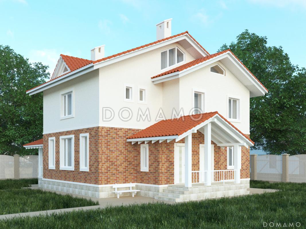 Проект практичного двухэтажного коттеджа для большой семьи / 2