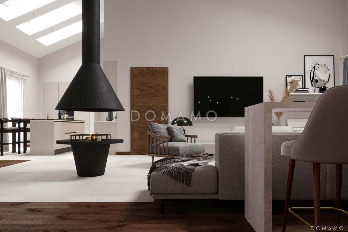 Проект кирпичного Г-образного дома с 3 спальнями, сауной и барбекю на террасе / 15