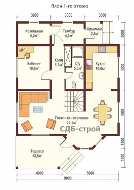 ДБР20 / План 1 этажа