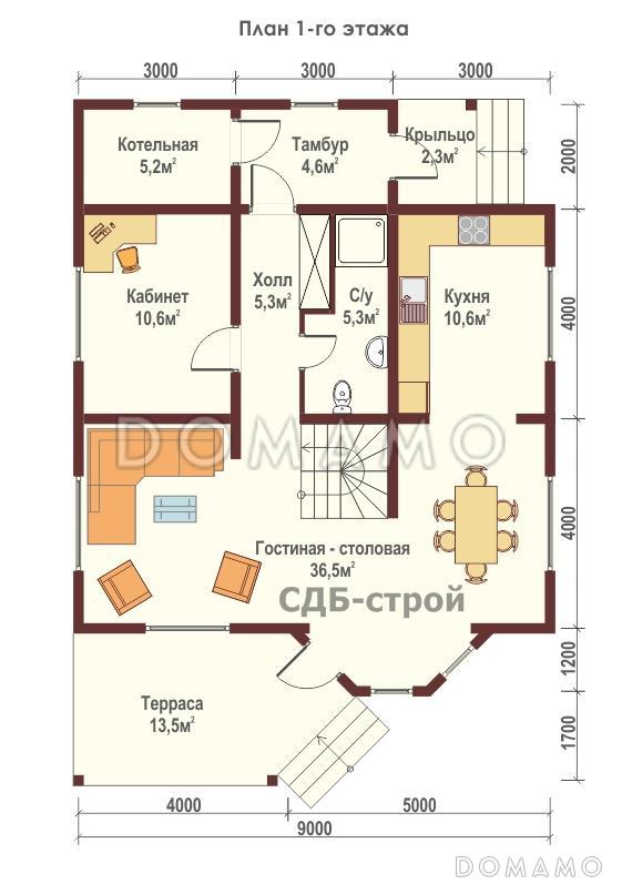 ДБР20 / План 1 этажа