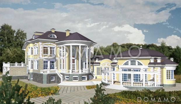 Проект загородного жилого дома спроектированного в традициях неоклассицизма начала ХХв. / 4